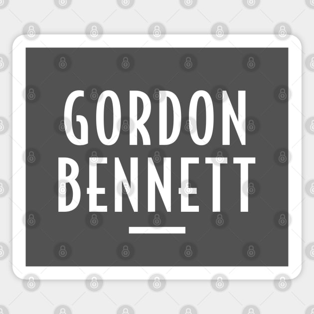Gordon Bennett - Retro Funny Message Sticker by Elsie Bee Designs